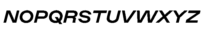 ChromaST MediumItalic Font UPPERCASE