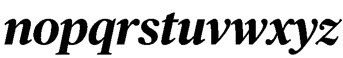 Chubb Publico Bold Italic Font LOWERCASE