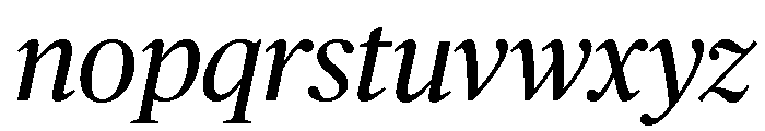 Chubb Publico Italic Font LOWERCASE