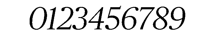 Chubb Publico Light Italic Font OTHER CHARS