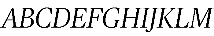Chubb Publico Light Italic Font UPPERCASE
