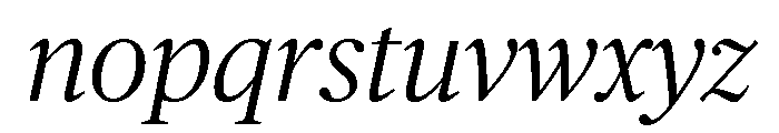 Chubb Publico Light Italic Font LOWERCASE