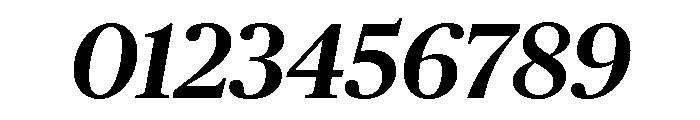 Chubb Publico Medium Italic Font OTHER CHARS