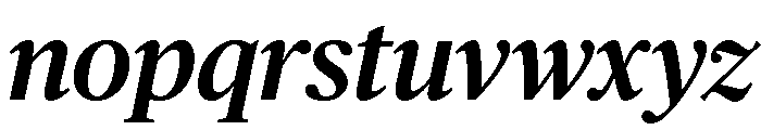 Chubb Publico Medium Italic Font LOWERCASE