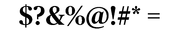 Chubb Publico Medium Font OTHER CHARS