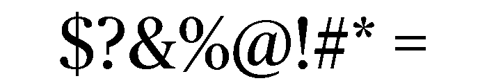 Chubb Publico Roman Font OTHER CHARS