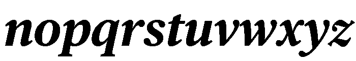 Chubb Publico Text Bold Italic Font LOWERCASE