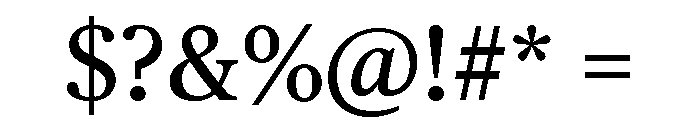 Chubb Publico Text Roman Font OTHER CHARS