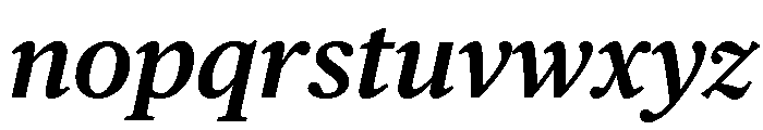 Chubb Publico Text Semibold Italic Font LOWERCASE