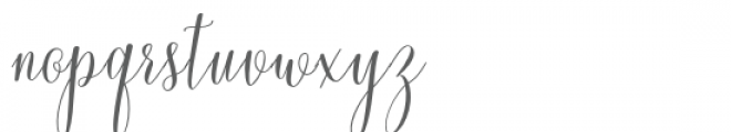 Chadina Script Font LOWERCASE