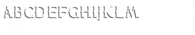 Chester Dropshade Font LOWERCASE