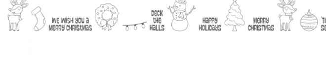 christmas 2 dingbats font Font UPPERCASE