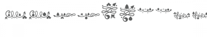 christmas arrows dingbats Font OTHER CHARS