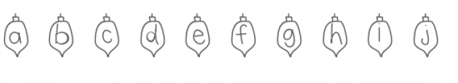 christmas bulbs font Font LOWERCASE
