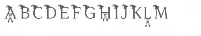 christmas elf font Font UPPERCASE