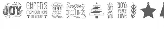 christmas greeting dingbats font Font UPPERCASE