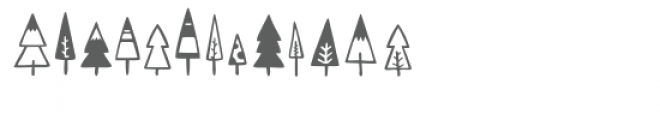 christmas tree dingbat font Font LOWERCASE