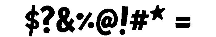 Chaloops Bold Font OTHER CHARS