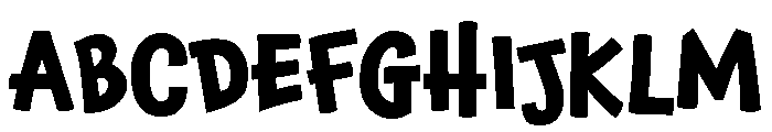 Chaloops Bold Font UPPERCASE