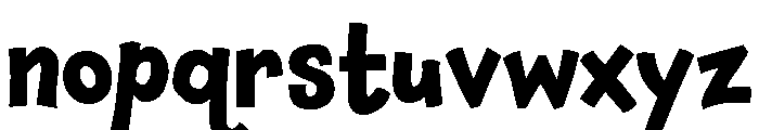 Chaloops Bold Font LOWERCASE
