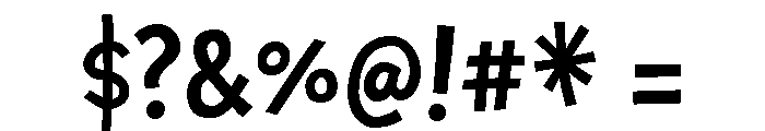 Chaloops Medium Font OTHER CHARS