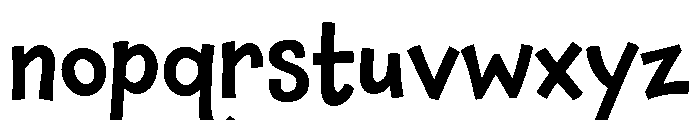 Chaloops Medium Font LOWERCASE