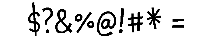 Chaloops Regular Font OTHER CHARS