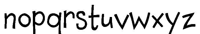 Chaloops Regular Font LOWERCASE