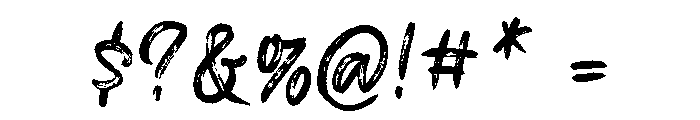 Chameleon Regular Font OTHER CHARS