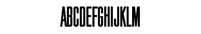 Chamfer Gothic Bold Font UPPERCASE