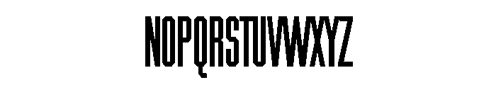 Chamfer Gothic Bold Font UPPERCASE