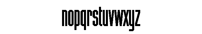 Chamfer Gothic Bold Font LOWERCASE