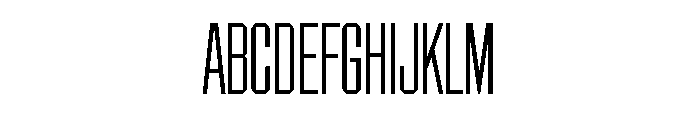 Chamfer Gothic Light Font UPPERCASE