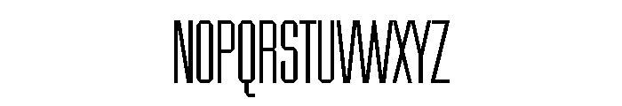 Chamfer Gothic Light Font UPPERCASE