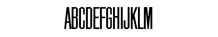 Chamfer Gothic Medium Font UPPERCASE