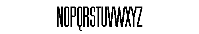Chamfer Gothic Medium Font UPPERCASE