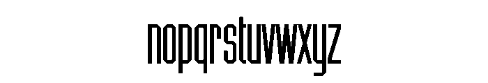 Chamfer Gothic Medium Font LOWERCASE
