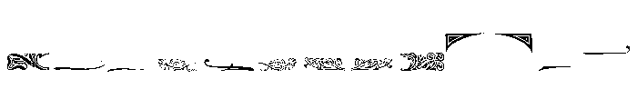 Chancellor Extras Font UPPERCASE