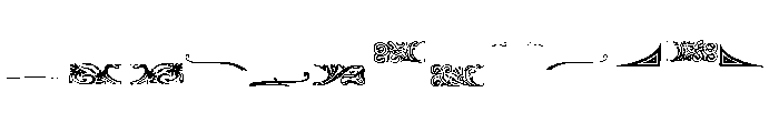 Chancellor Extras Font UPPERCASE