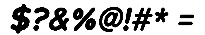 Chankfurter Bold Italic Font OTHER CHARS