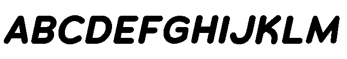 Chankfurter Bold Italic Font UPPERCASE
