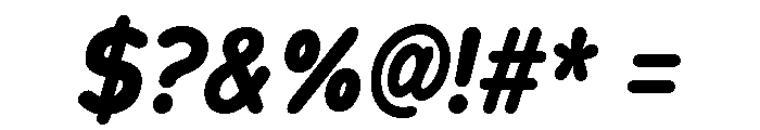Chankfurter Condensed Bold Italic Font OTHER CHARS
