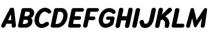 Chankfurter Condensed Bold Italic Font UPPERCASE