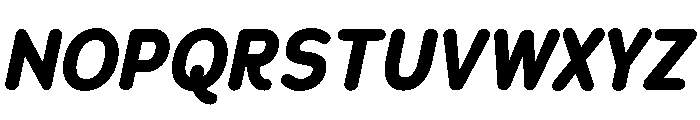 Chankfurter Condensed Bold Italic Font UPPERCASE