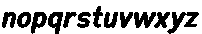 Chankfurter Condensed Bold Italic Font LOWERCASE