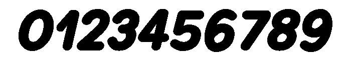 Chankfurter Condensed Extra Bold Italic Font OTHER CHARS