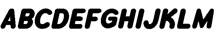 Chankfurter Condensed Extra Bold Italic Font UPPERCASE