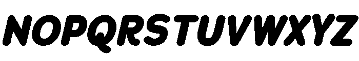 Chankfurter Condensed Extra Bold Italic Font UPPERCASE