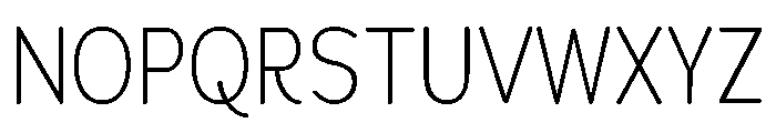 Chankfurter Condensed Light Font UPPERCASE
