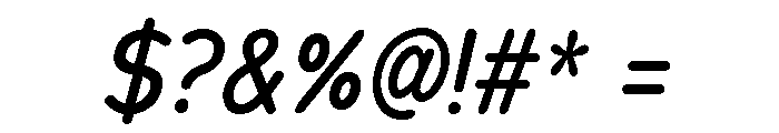 Chankfurter Condensed Medium Italic Font OTHER CHARS